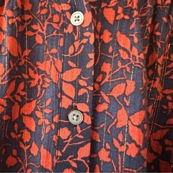 Loft Shimmer Floral Blouse Women’s Size Small - Picture 7 of 10